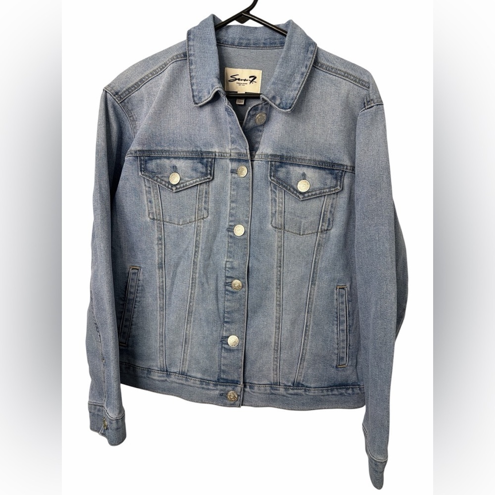 Seven7 Women's Light Blue Jean Jacket NWT